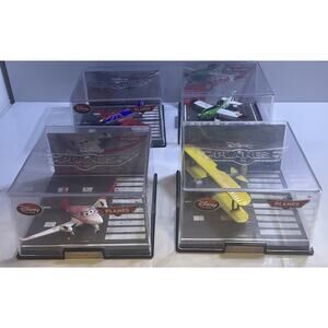 Disney Store Planes Diecast Display Case Lot Bulldog Ned Rochelle Leadbottom